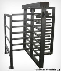 TT-TQHI: TITAN three quarter height, INDUSTRIAL turnstile - 4 or 3 Arms