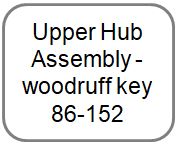 Upper Hub Assembly - woodruff key