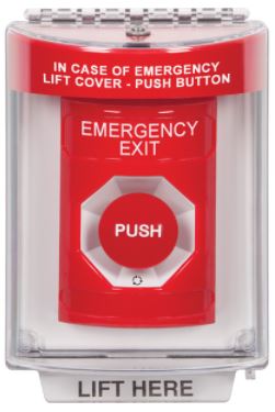 EntraPass Push Button Station w/ cover