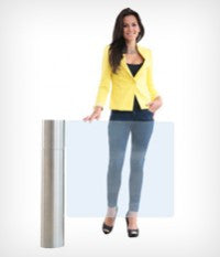 Glass Special Needs Gate Automatic - Waist High